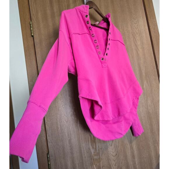 Anthropologie Pilcro Grommet Embellished Oversized Pullover Sweatshirt - Picture 4 of 10